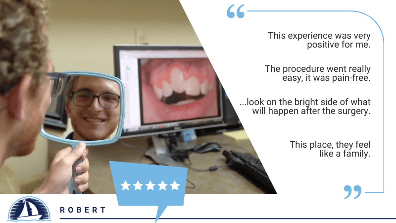 Rockwall Oral Surgery patient during an appointment