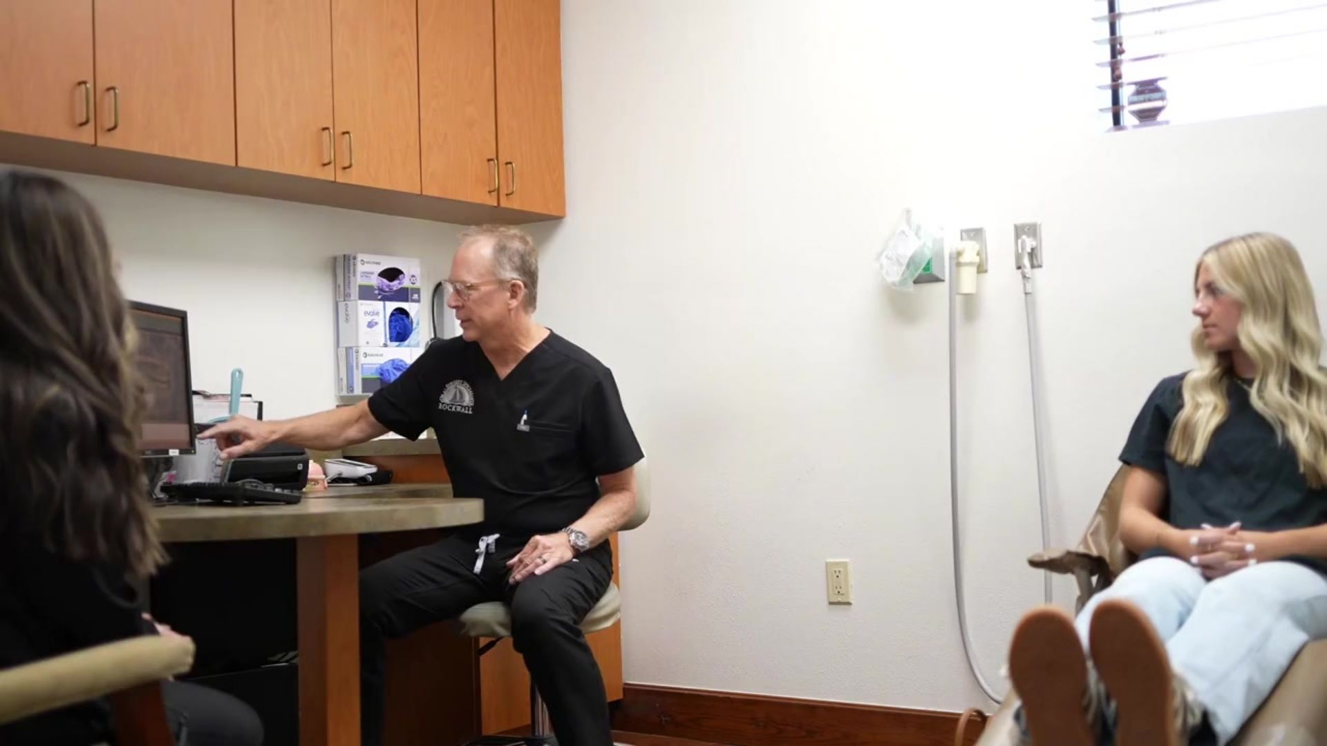 Rockwall Oral Surgery patient during an appointment