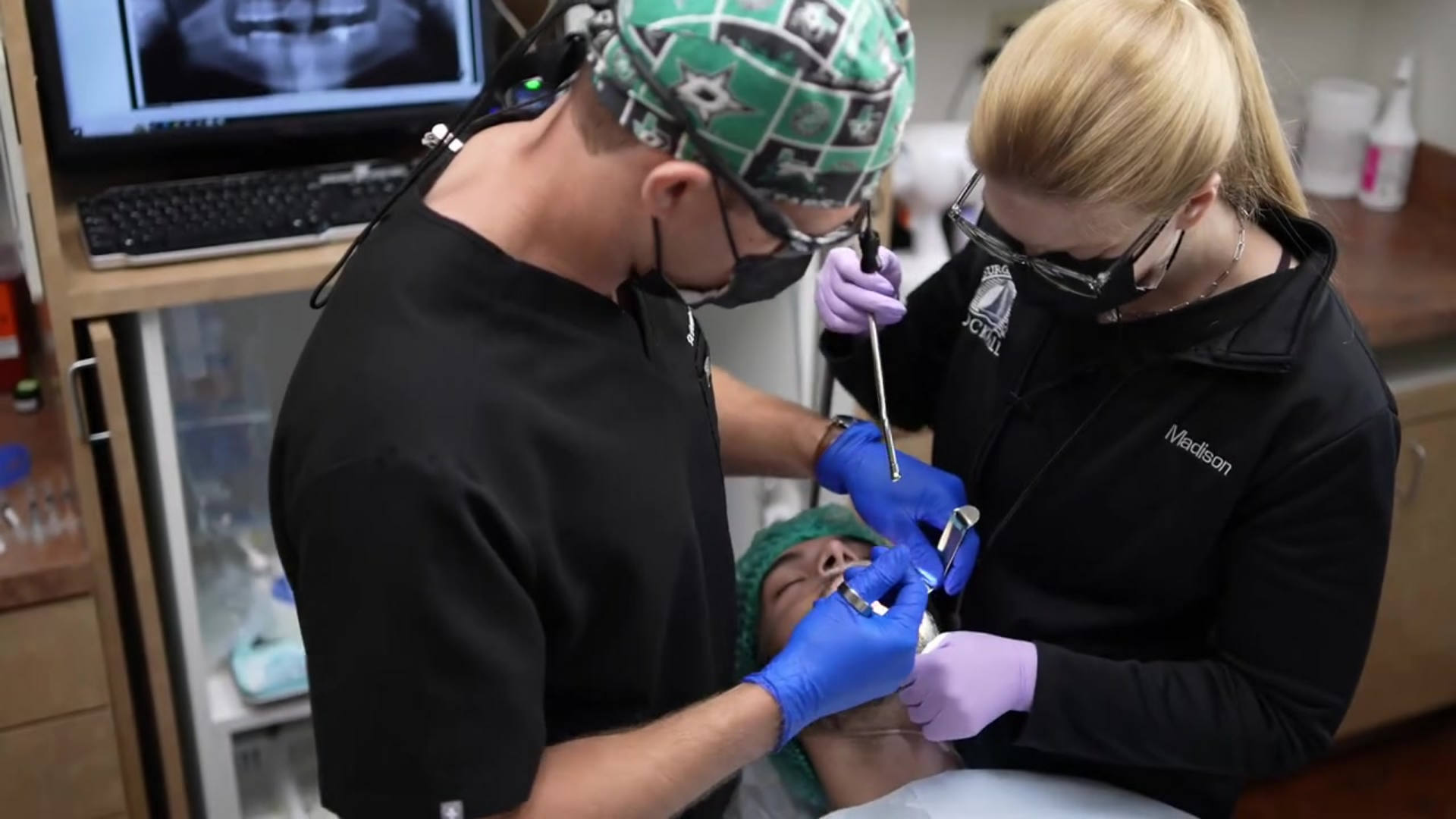 Rockwall Oral Surgery patient during an appointment