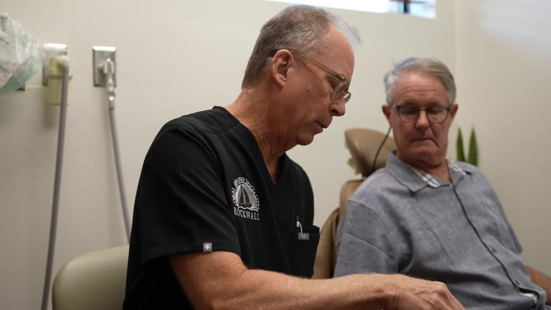 Rockwall Oral Surgery patient during an appointment