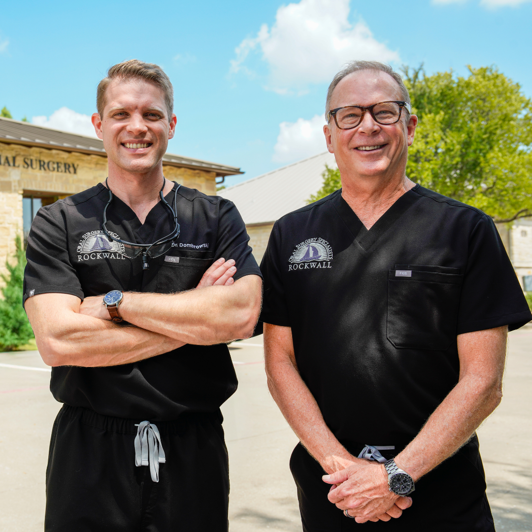 Two oral surgeons posing