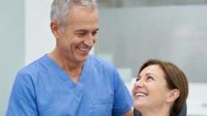 dentist and patient