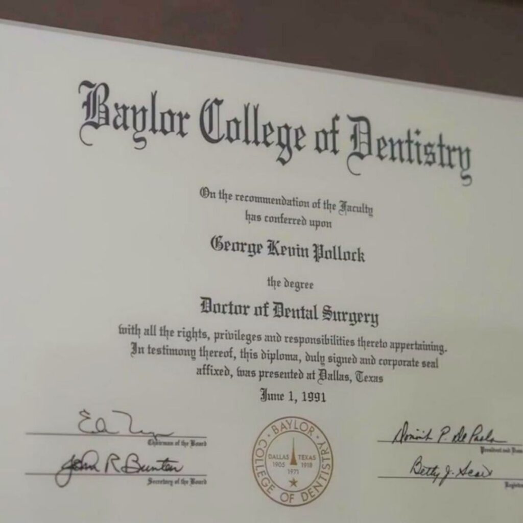 college of dentistry certificate